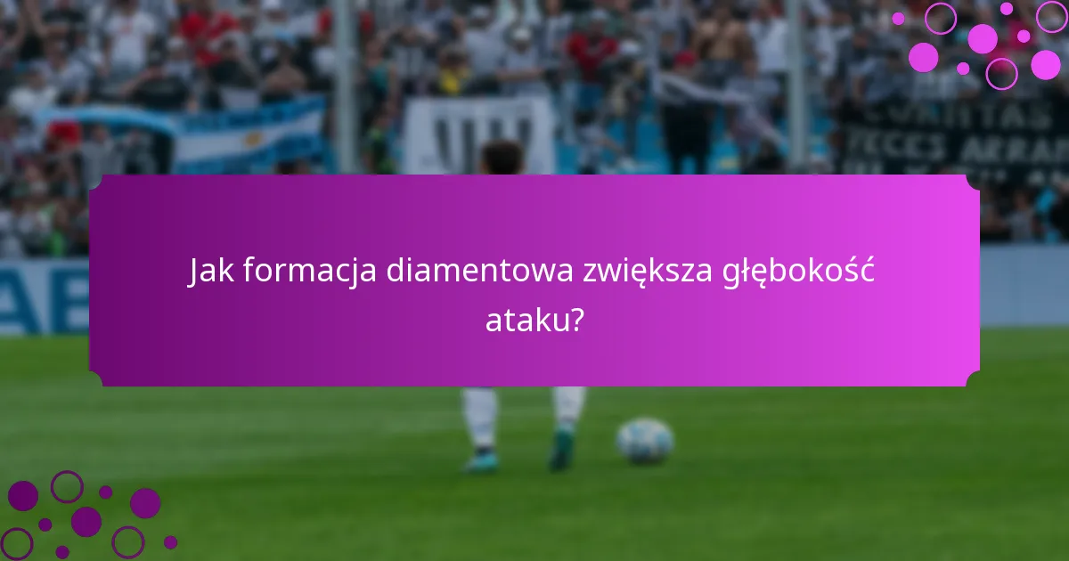 Jak formacja diamentowa zwiększa głębokość ataku?