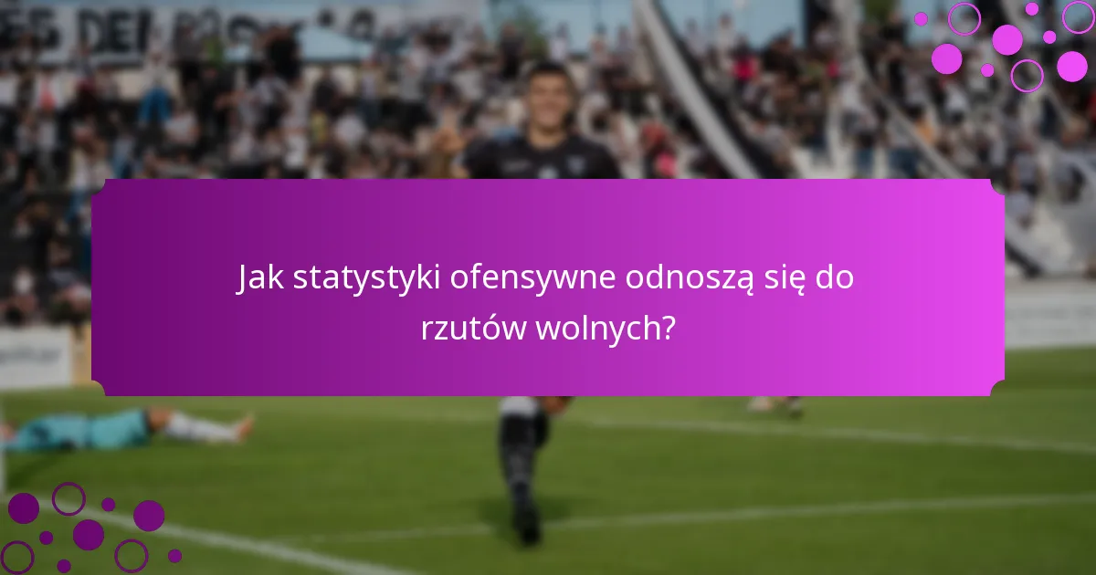 Jak statystyki ofensywne odnoszą się do rzutów wolnych?
